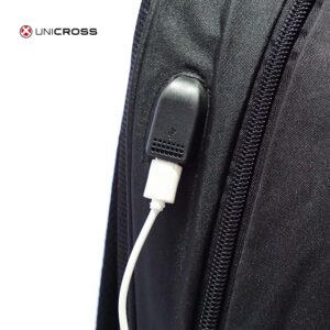 MOCHILA UNICR ANTIRROBO USB 17'' G24
