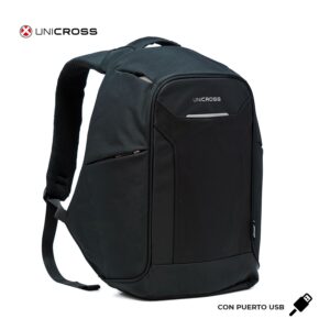 MOCHILA UNICR ANTIRROBO USB 17'' G24