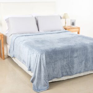 FRAZADA FLANNEL LISO 2X2.2 B24